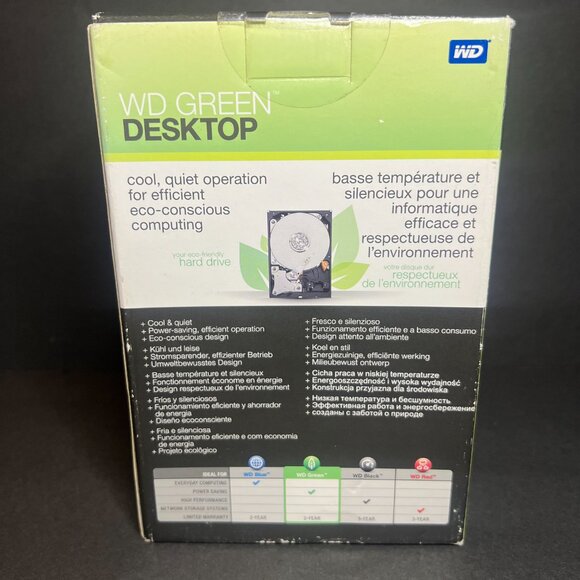 Western Digital Green Desktop Internal Hard Drive 500GB SATA WDBAAY5000ENC-NRSN - Picture 5 of 7